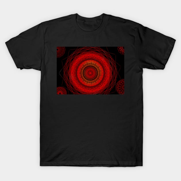 Red Wheel T-Shirt by MikeMeineArts